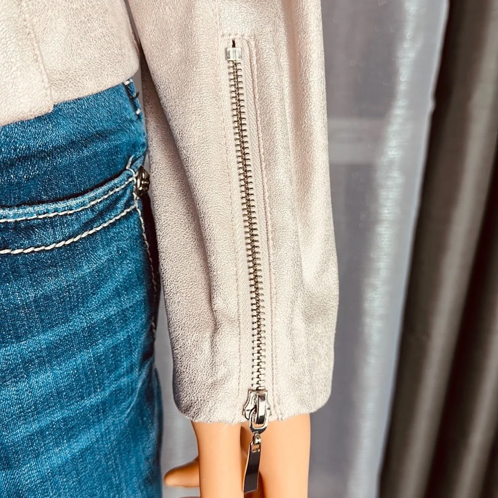 Lena Gabrielle beautiful casual novelty pink jacket, size 6 - Picture 6 of 14